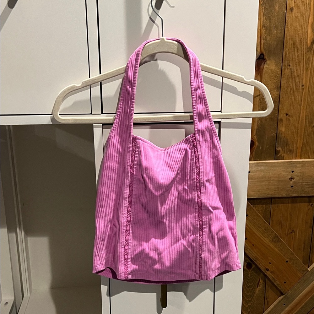 American Eagle Outfitters Pink Halter Top